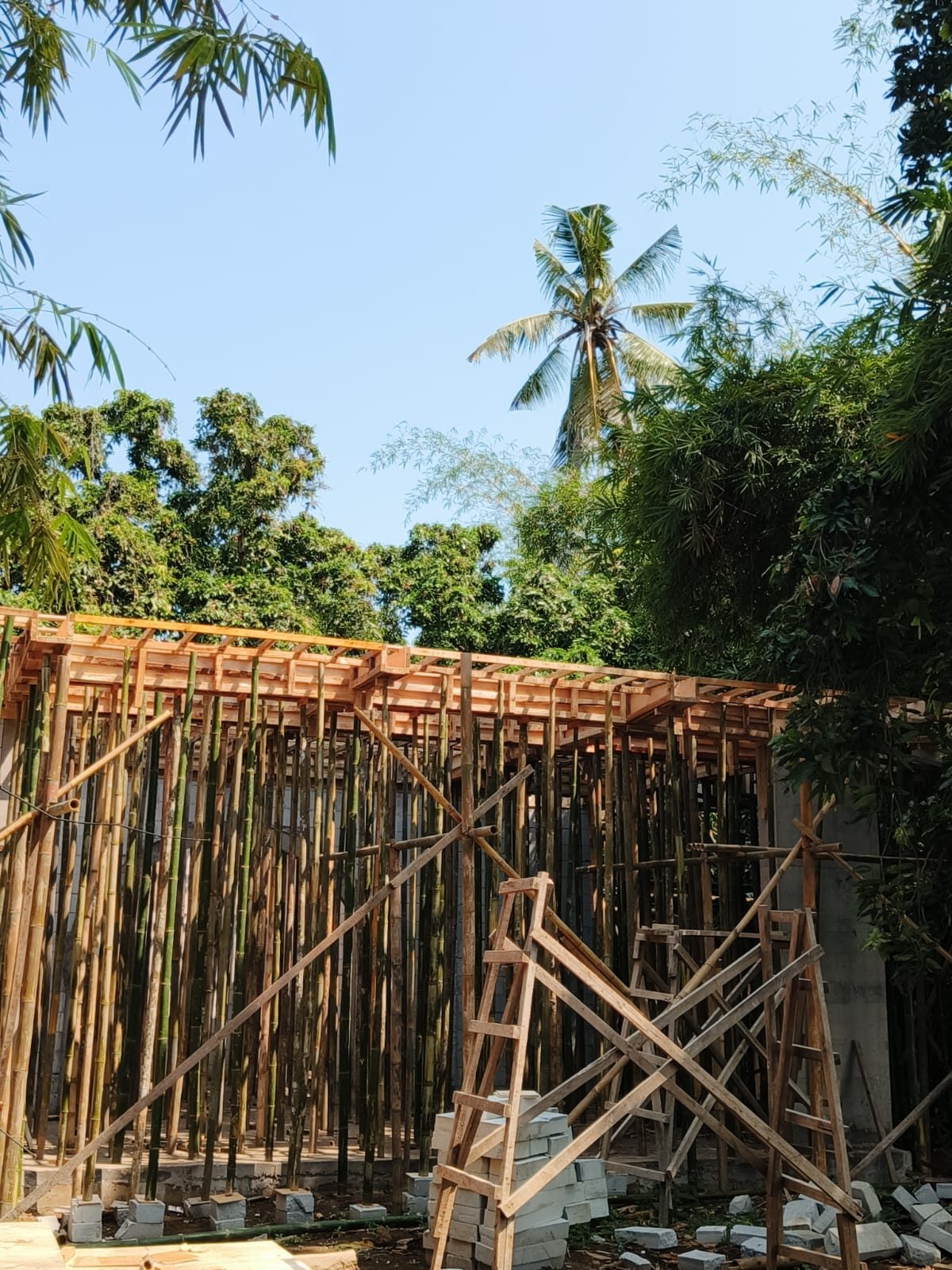 Échafaudages en bambou