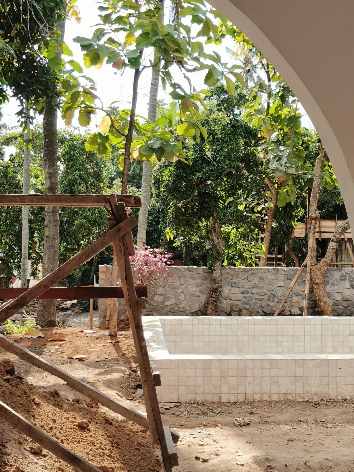 Carrelage d'une piscine