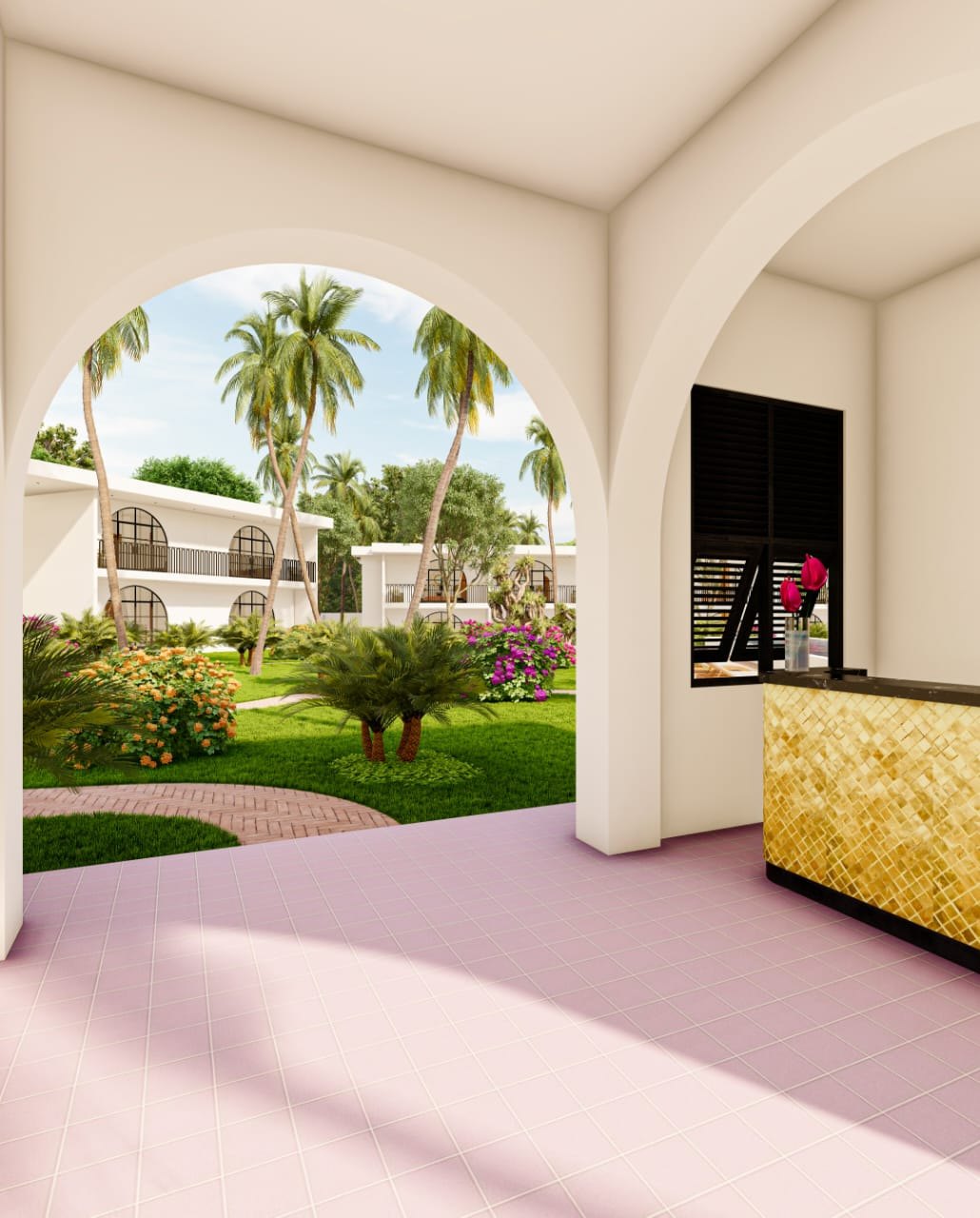 Réception de l'hôtel