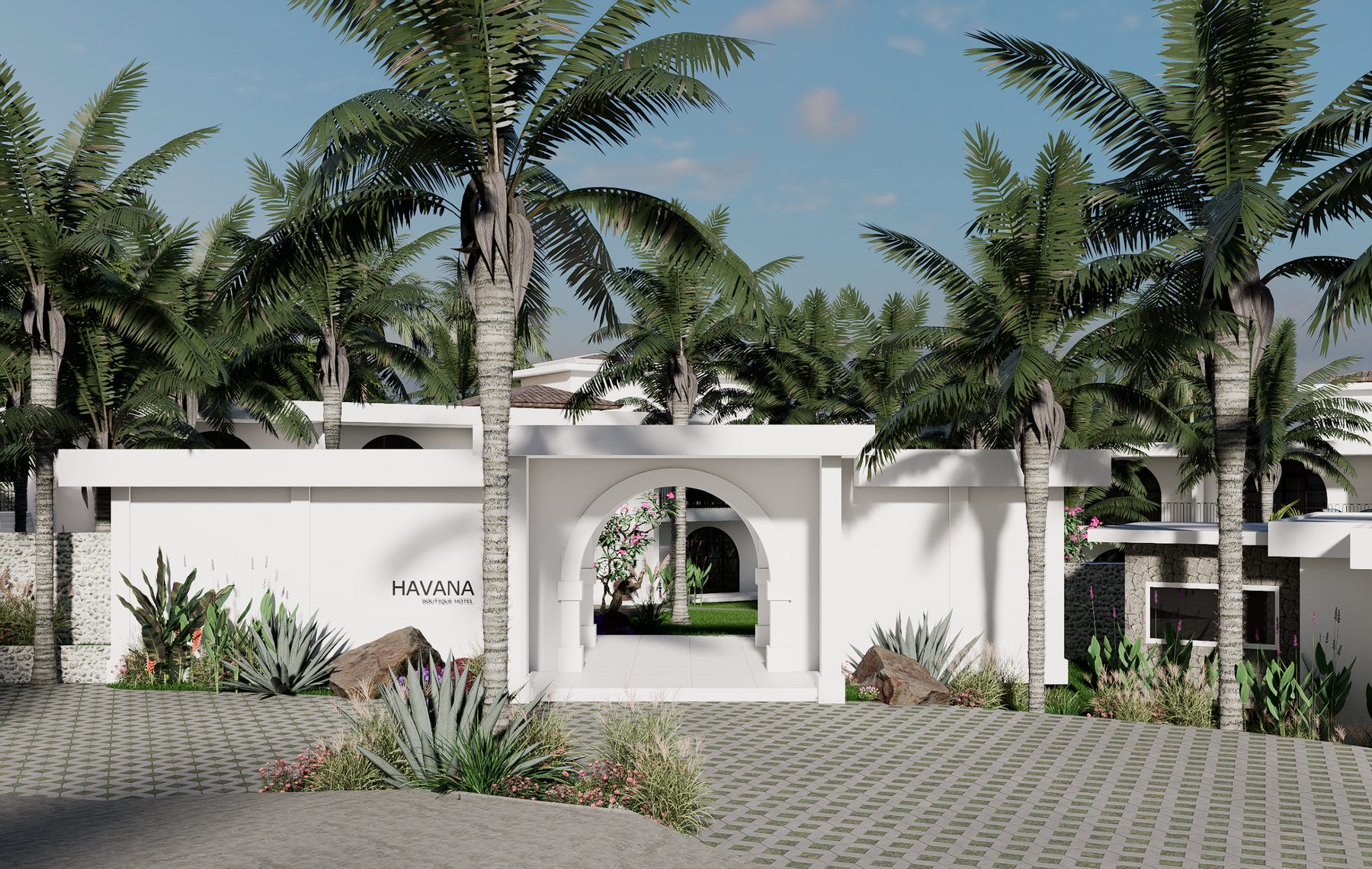 Le portail d'entrée du domaine Havana